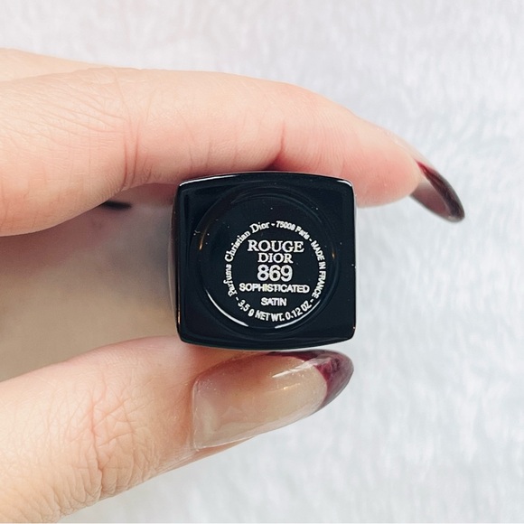 Dior Rouge Dior Couture Colour Refillable Lipstick - 869 Sophisticated Satin NEW - Picture 3 of 5